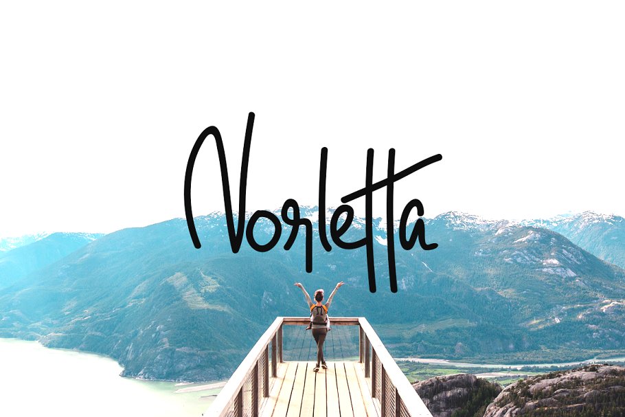 Example font Norletta #1